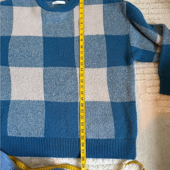 OAK + FORT Oversized Checkered Crewneck Sweater - Picture 8 of 8